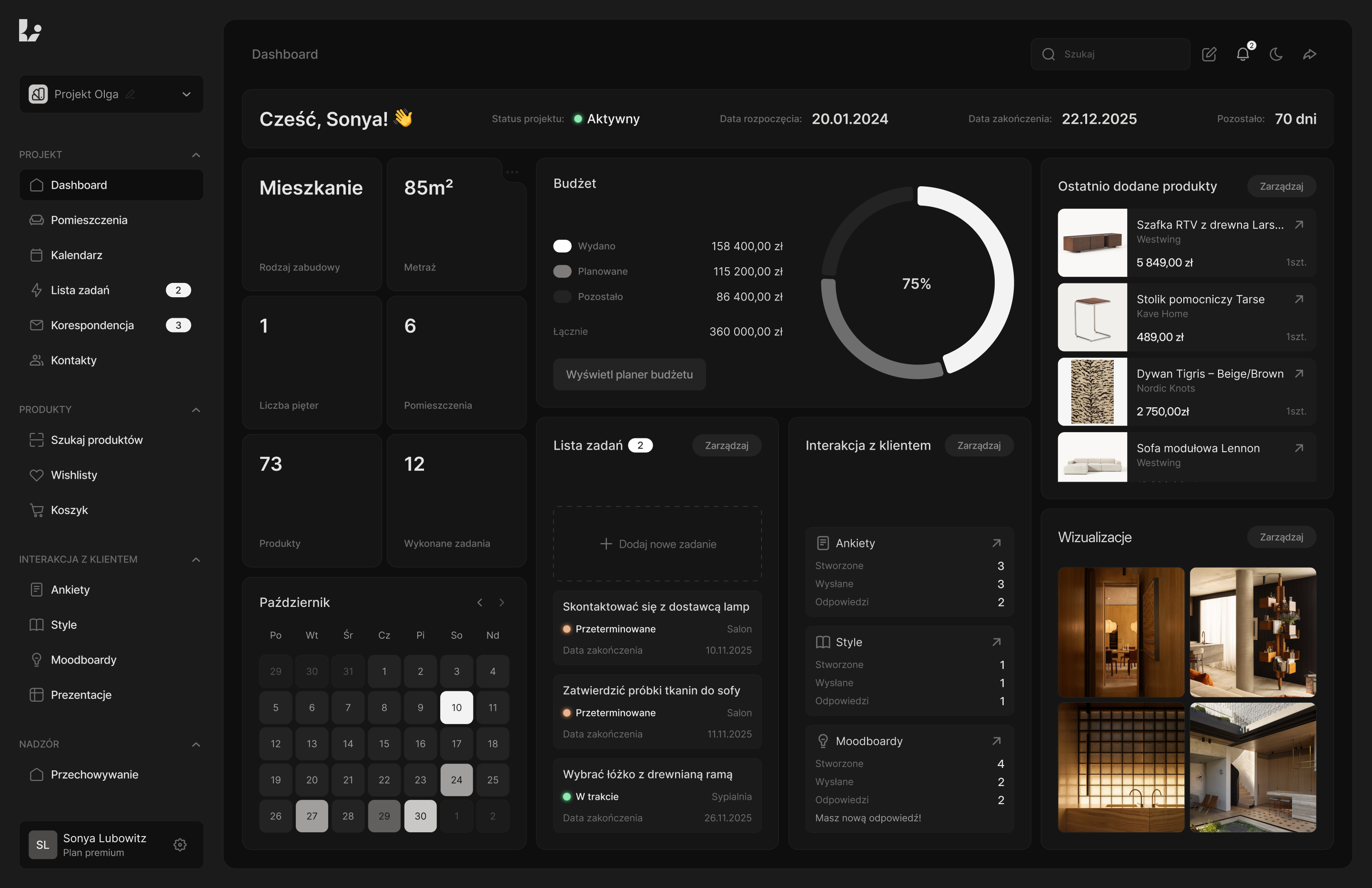 Data points on top of landscape