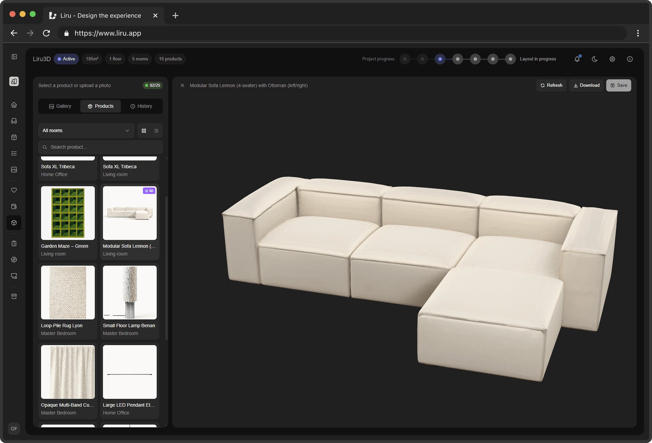 Presentation interface